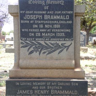 BRAMMALD Joseph 1881-1939 :: BRAMMALD James Henry 1913-1947