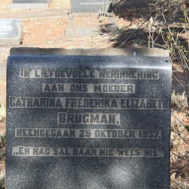 BRUGMAN Catharina Frederika Elizabeth -1937