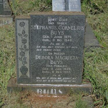 BUYS Stephanus Cornelius 1876-1946 & Debora Magrieta PRINSLOO 1879-1955