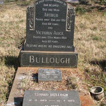 BULLOUGH Arthur -1951 & Victoria Alice -1954 :: STRINGELL Barbara nee BULLOUGH 1920-1982 :: BULLOGH Edward 1923-1963 _1