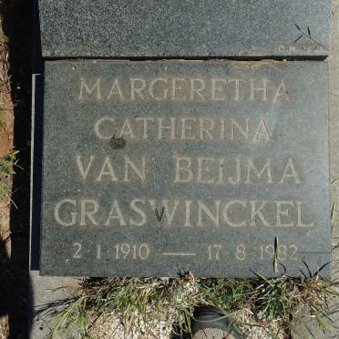 BEIJMA Margeretha Catherina, van nee GRASWINCKEL 1910-1982
