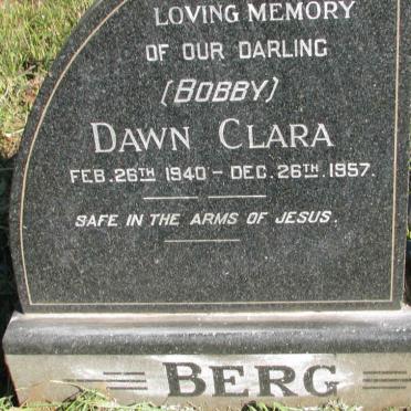 BERG Dawn Clara 1940-1957