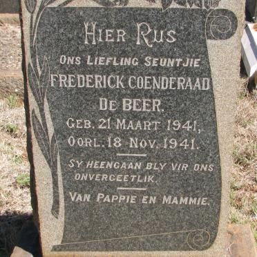 BEER Frederick Coenderaad, de 1941-1941