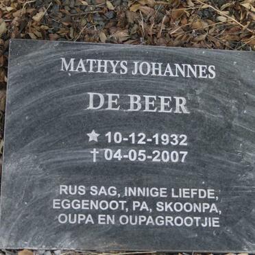 BEER Mathys Johannes, de 1888-1954 & Hermanis Johannes VAN STADEN 1890-1978 :: DE BEER Mathys Johannes 1932-2007 & Anna 1936-2019_2