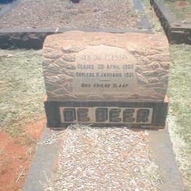BEER Jan Du Plessis, de 1905-1951