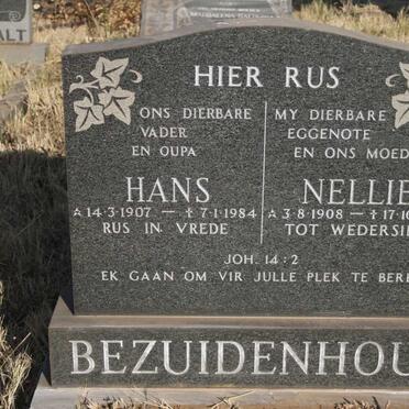 BEZUIDENHOUT Hans 1907-1984 & Nellie 1908-1976