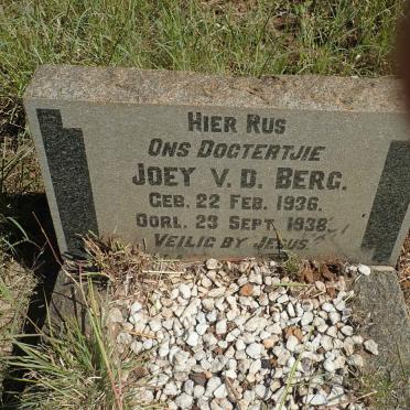 BERG Joey, v.d. 1936-1938