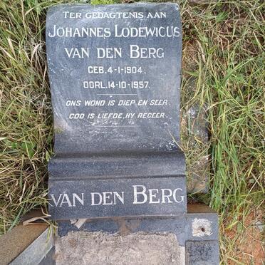 BERG Johannes Lodewicus, van den 1904-1957
