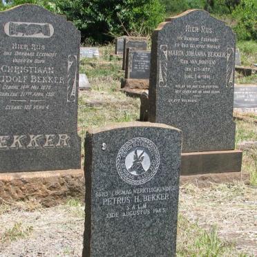 BEKKER Christiaan Rudolph 1878-1951 &amp; Maria Johanna VAN ROOYEN 1877-1941