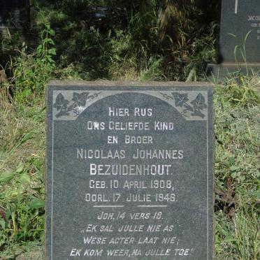 BEZUIDENHOUT Nicolaas Johannes 1908-1946