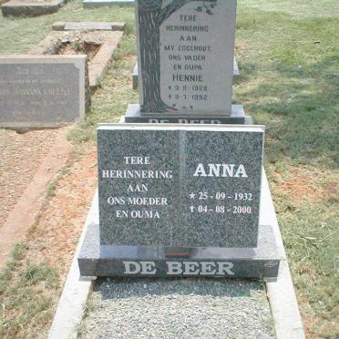BEER Hennie, de 1928-1992 & Anna 1932-2000