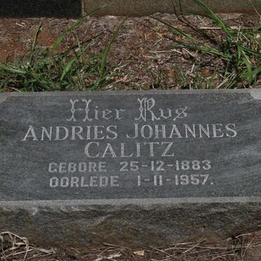 CALITZ Andries Johannes 1883-1957