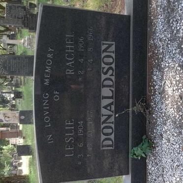 DONALDSON Leslie 1904-1977 &amp; Rachel 1906-1966