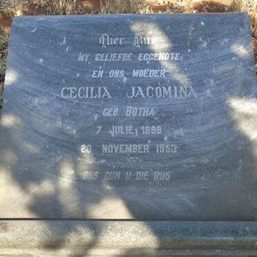 DERCKSEN Cecilia Jacomina nee BOTHA 1899-1953
