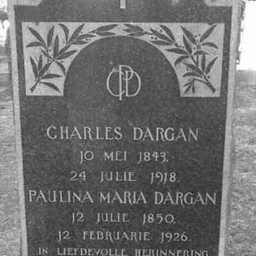 DARGAN Charles 1843-1918 &amp; Paulina Maria 1850-1926