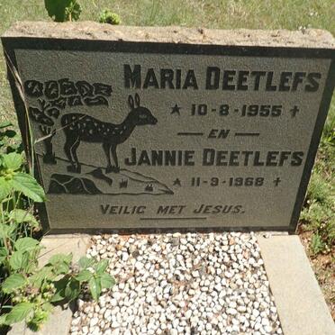 DEETLEFS Maria 1955- :: DEETLEFS Jannie 1968-