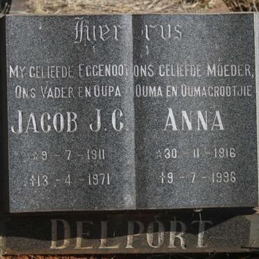 DELPORT Jacob J.C. 1911-1971 & Anna 1916-1996 :: DELPORT Klaas 1939-1970 :: DELPORT David 1946-1946 :: DELPORT Lowrens 1947-1995_2