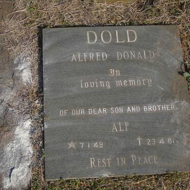 DOLD Alfred Donald 1949-1981