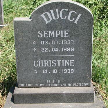 DUCCI Sempie 1937-1999 &amp; Christine 1939-