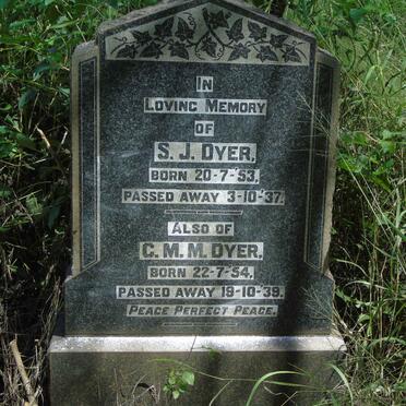 DYER S.J. 1853-1937 & C.M.M. 1854-1939