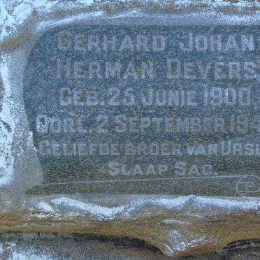 DEVERS Gerhard Johan Herman 1900-1947