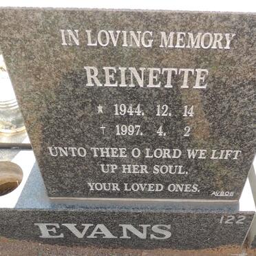 EVANS Reinette 1944-1997