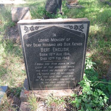 ENGLISH Bert 1914-1949