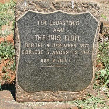 ELOFF Theunis 1877-1940