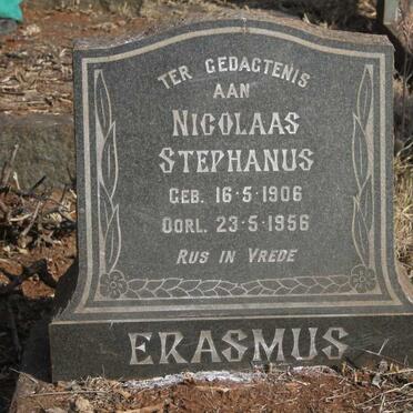 ERASMUS Nicolaas Stephanus 1906-1956