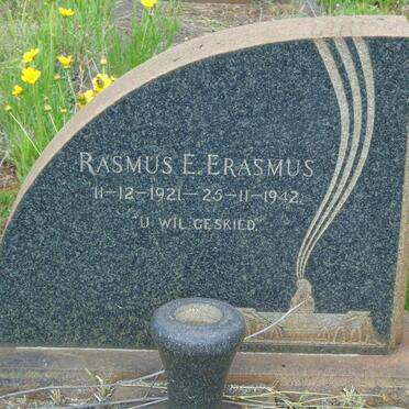 ERASMUS Rasmus E. 1921-1942
