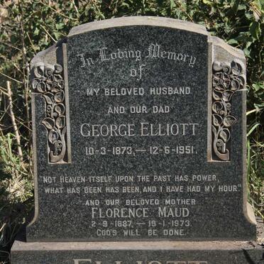 ELLIOTT George 1873-1951 &amp; Florence Maud 1887-1973