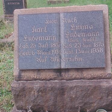 ENDEMANN Karl 1867-1934 &amp; Emma KUHL 1875-1958