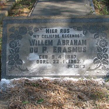 ERASMUS Willem Abraham Du P. 1887-1962