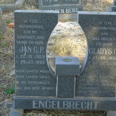 ENGELBRECHT Jan G.P. 1929-1993 & Gladys O. 1932-2009