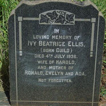 ELLIS Ivy Beatrice nee GUILD -1936