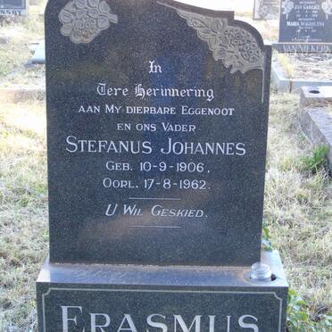 ERASMUS Stefanus Johannes 1906-1962 &amp; Gertruida Elizabeth Cornelia VERSTER 1912-1998