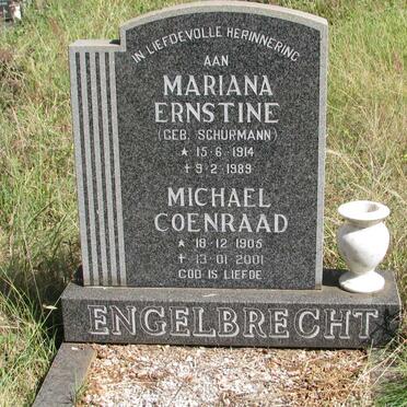 ENGELBRECHT Michael Coenraad &amp; Mariana Ernstine SCHURMANN 1914-1989