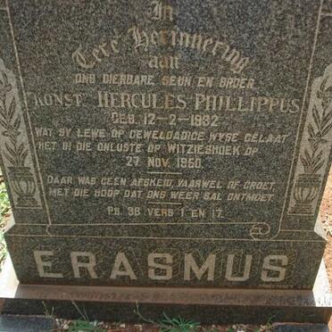 ERASMUS Hercules Phillippus 1932-1960