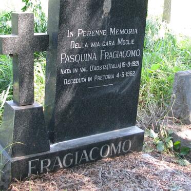 FRAGIACOMO Pasquina 1921-1962
