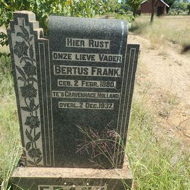 FRANK Bertus 1880-1937