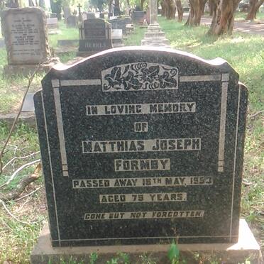 FORMBY Matthias Joseph -1953