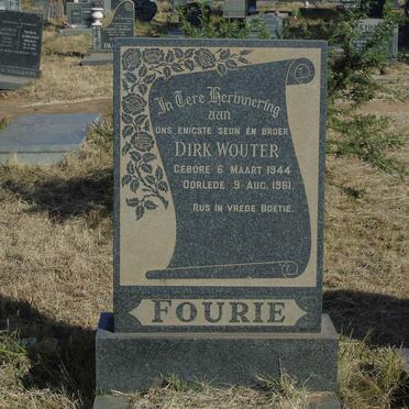 FOURIE Dirk Wouter 1944-1961