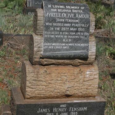 FENSHAM James Henry -1965 :: AMDUR Myrtle Olive nee FENSHAM -1950