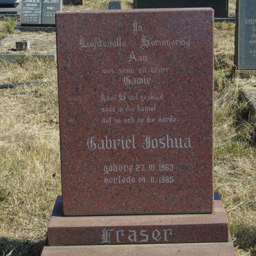 FRASER Gabriel Joshua 1963-1985