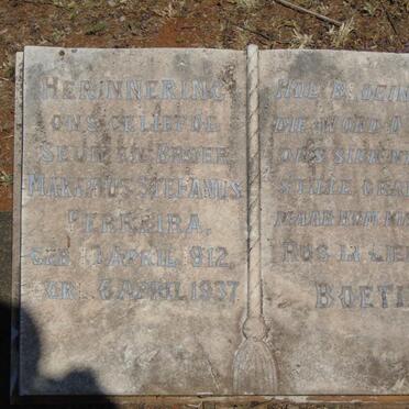 FERREIRA Martinus Stefanus 1912-1937 