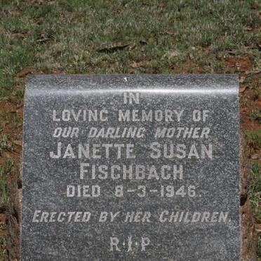 FISCHBACH Janette Susan -1946