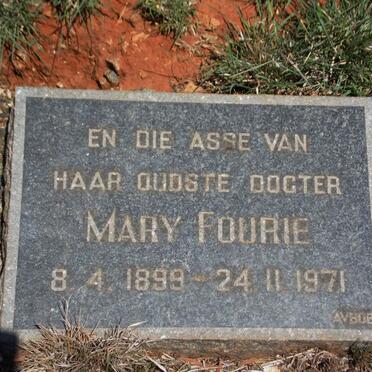 FOURIE Mary 1899-1971
