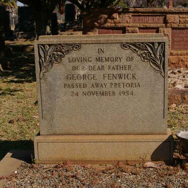 FENWICK George -1954 &amp; Amy PAGE -1949