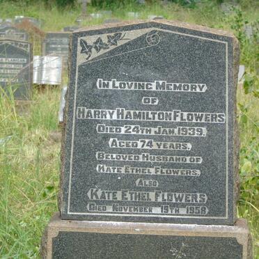 FLOWERS Harry Hamilton -1939 & Kate Ethel -1958