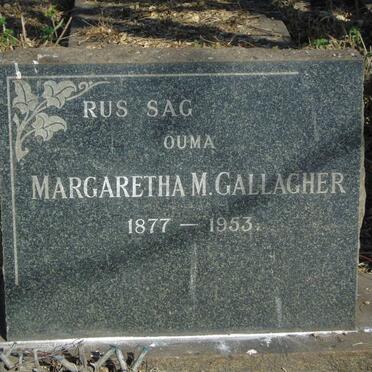 GALLAGHER Margaretha M. 1877-1953